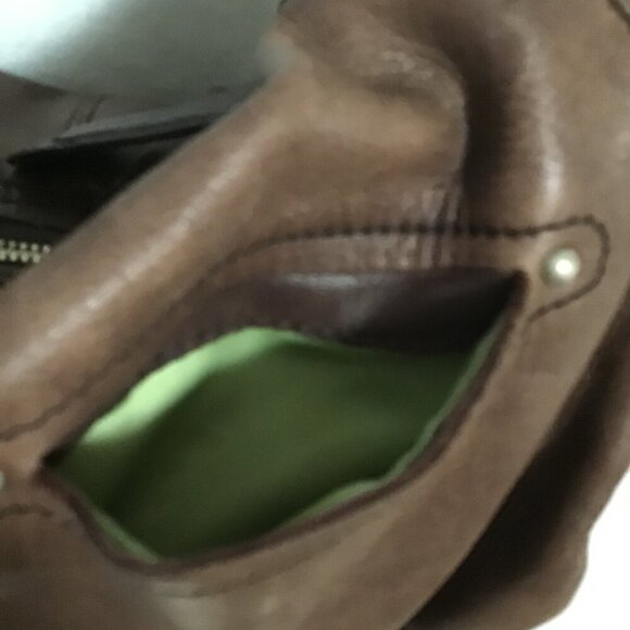 B Makowsky Genuine Leather Hobo Bag - Picture 5 of 13